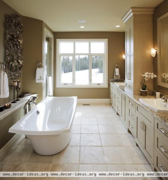 Country Residence - traditional - bathroom - calgary