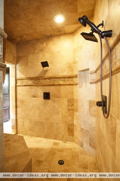 Master Bath Shower - traditional - bathroom - houston