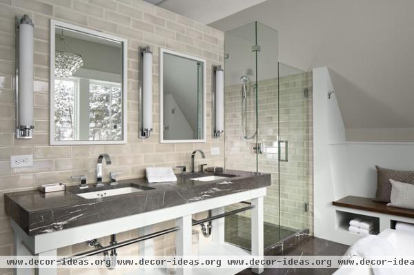 Calm, Cool, Collected Bath - contemporary - bathroom - minneapolis