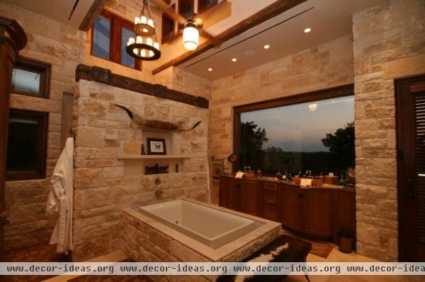 flat rock creek ranch - eclectic - bathroom - dallas