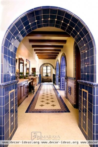 Malibu Tile Master Bathroom - mediterranean - bathroom - santa barbara