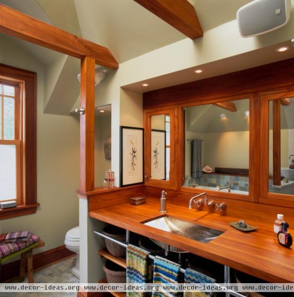 Eclectic Attic Finish - eclectic - bathroom - minneapolis