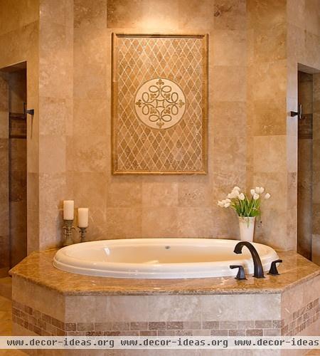 Master Bath Tub and Shower area - traditional - bathroom - houston