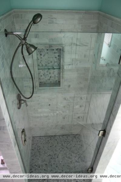 White Carrara Marble - traditional - bathroom - atlanta