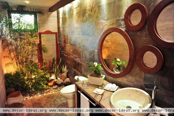 Garden Bathroom - tropical - bathroom - other metro