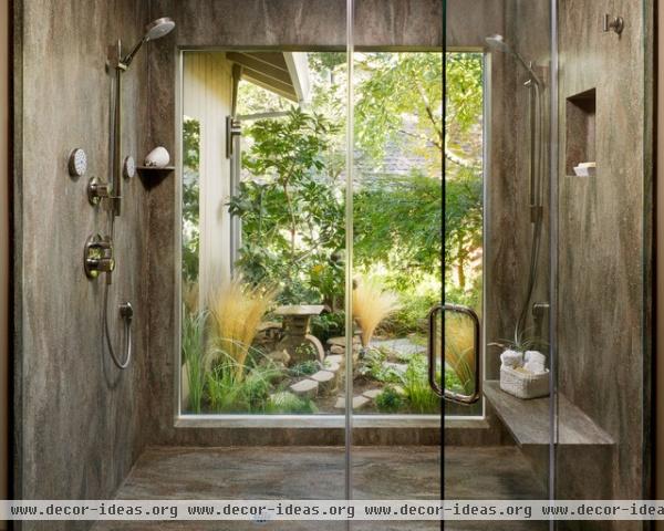 Corian® Rosemary Shower - contemporary - bathroom - sacramento