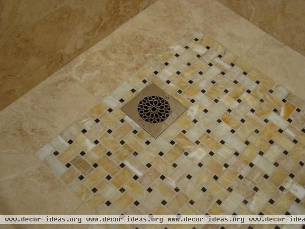 Travertine and Onyx Bath - asian - bathroom - los angeles