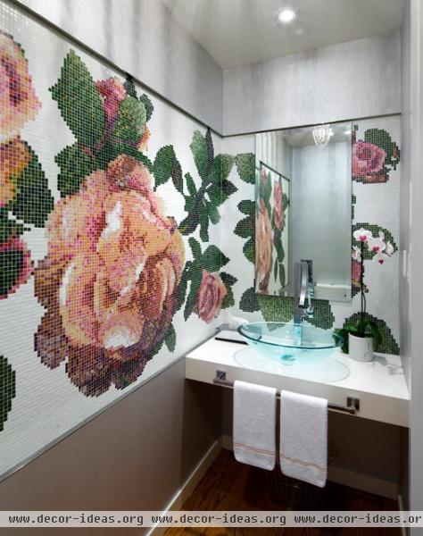 Bridle Path Powder Room - contemporary - bathroom - toronto