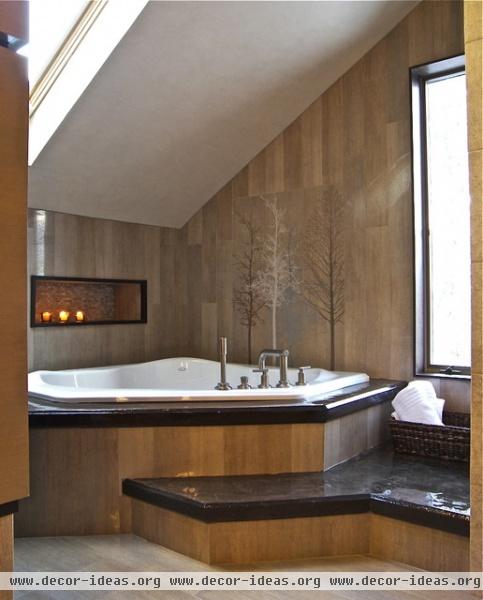 Attic Master Bathroom - contemporary - bathroom - new york