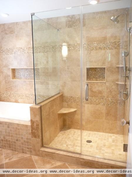 Orient Mocha Shower - contemporary - bathroom - philadelphia