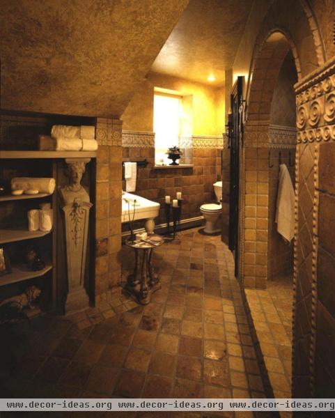 ANN SACKS Terra Cotta - mediterranean - bathroom