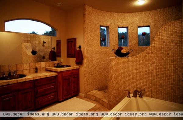 Master Bath Shower - mediterranean - bathroom - austin