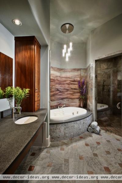 Contemporary Lake House - contemporary - bathroom - austin