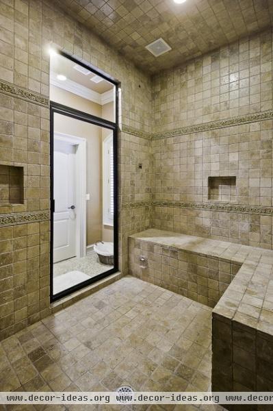 Spa Shower with Steam bath - traditional - bathroom - little rock