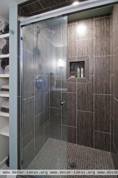 A Modern Lower Level - modern - bathroom - minneapolis