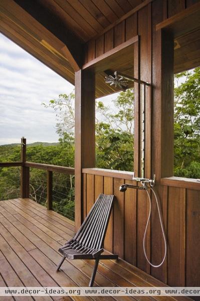 Belize Residence: Outdoor Shower - tropical - bathroom - other metro