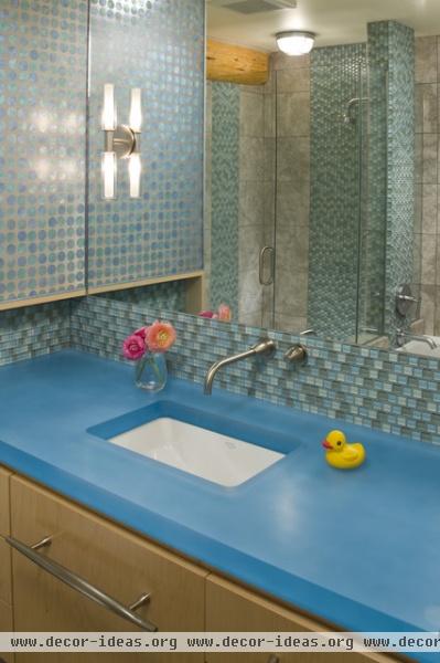 Modern kid's bathroom - Grace Home Design - contemporary - bathroom - other metro