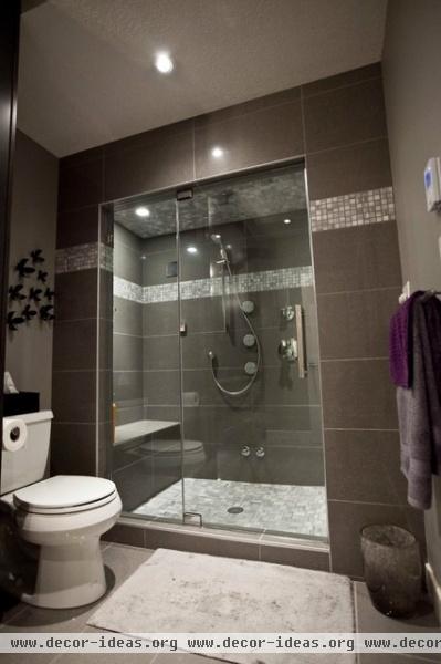 May Basement Renovation - contemporary - bathroom - calgary