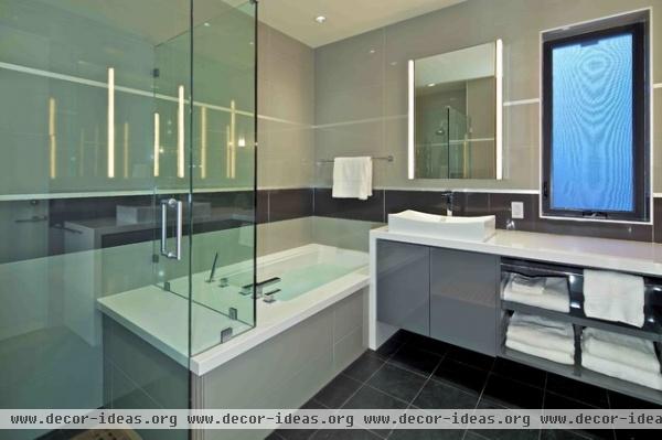 Custom Home - contemporary - bathroom - san diego