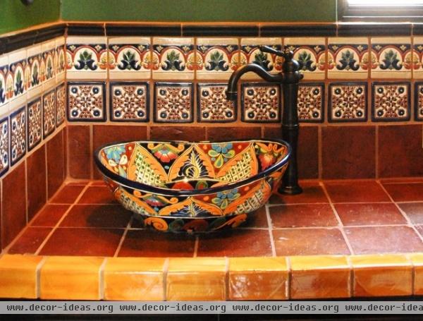 Mexican Tile - mediterranean - bathroom - austin