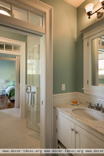 Gambrel Country Home - traditional - bathroom - new york