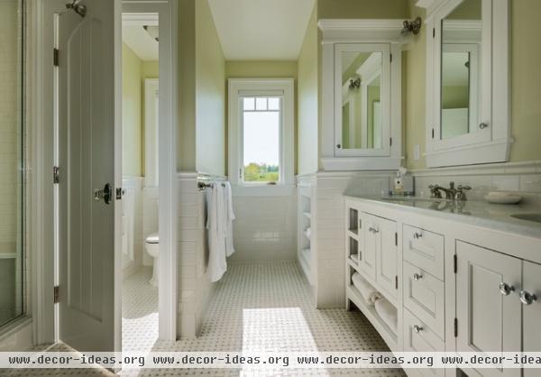 Gambrel Country Home - traditional - bathroom - new york