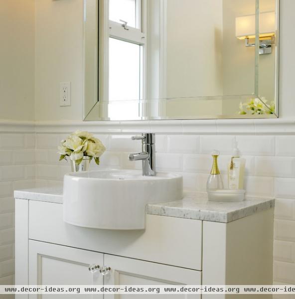 White Marble Bathroom - traditional - bathroom - vancouver