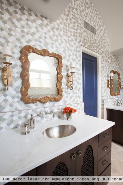 Southampton Moroccan - eclectic - bathroom - houston