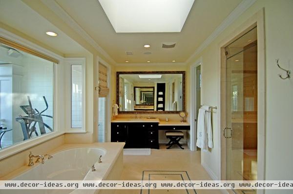 Master Bathroom with Gym - traditional - bathroom - los angeles