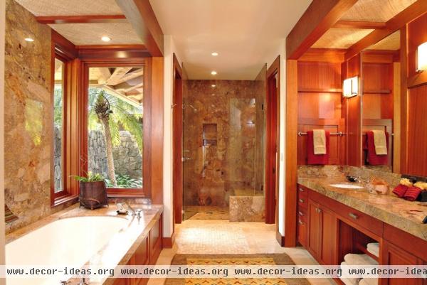 Master Bath - tropical - bathroom - hawaii