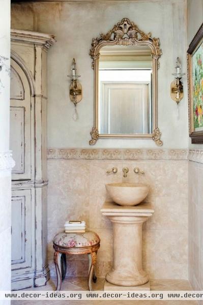 Pool House - mediterranean - bathroom - little rock