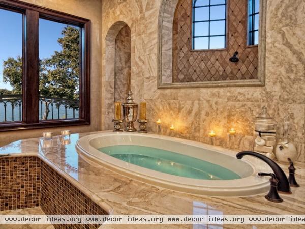 Horseshoe Bay Mediterranean Lakeside Home - mediterranean - bathroom - austin