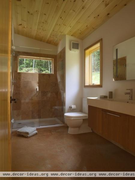 Modern Cabin - contemporary - bathroom - burlington