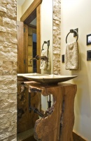 OKANAGAN LOG HOME - modern - bathroom - other metro