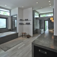 Modern living - contemporary - bathroom - houston