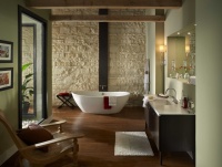 Eldorado Stone Oyster Cut Coarse Stone - contemporary - bathroom - san diego