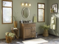 Nature-Inspired Bathroom with Mixed Materials - tropical - bathroom - other metro