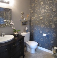 Powder Room Transformation - eclectic - bathroom - ottawa