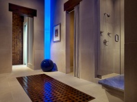 Pool House & Wine Cellar - modern - bathroom - nashville