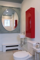 My Houzz: Scandinavian Simplicity Modernizes a 19th-Century Colonial - traditional - bathroom - philadelphia