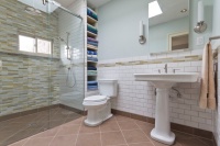 Barrier-Free Shower Stall - eclectic - bathroom - new york