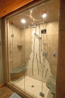 Bathrooms in log homes - eclectic - bathroom - calgary