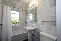 Andersonville Marble Bathroom - eclectic - bathroom - chicago