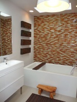 Modern Bathroom with Stunning Tile - modern - bathroom - san diego