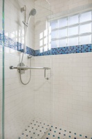 Recycled Glass Mosaic Tile - traditional - bathroom - san francisco