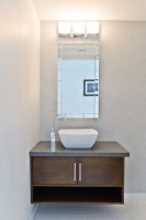 Modern powder room - modern - bathroom - los angeles