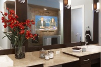 Espresso and Chrome - contemporary - bathroom - other metro