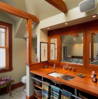 Eclectic Attic Finish - eclectic - bathroom - minneapolis