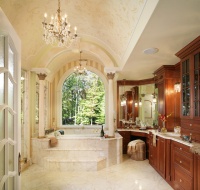 Master Bathroom with Soaking Tub - traditional - bathroom - new york