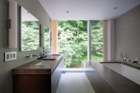 Restored 1969 Modern Glass House - modern - bathroom - new york